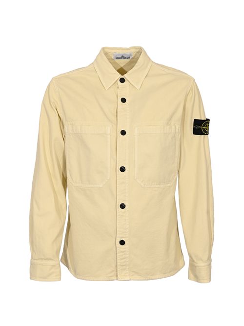 Giacca 1200025 in cotone organico panama Ivory STONE ISLAND | 1200025S0184V0193